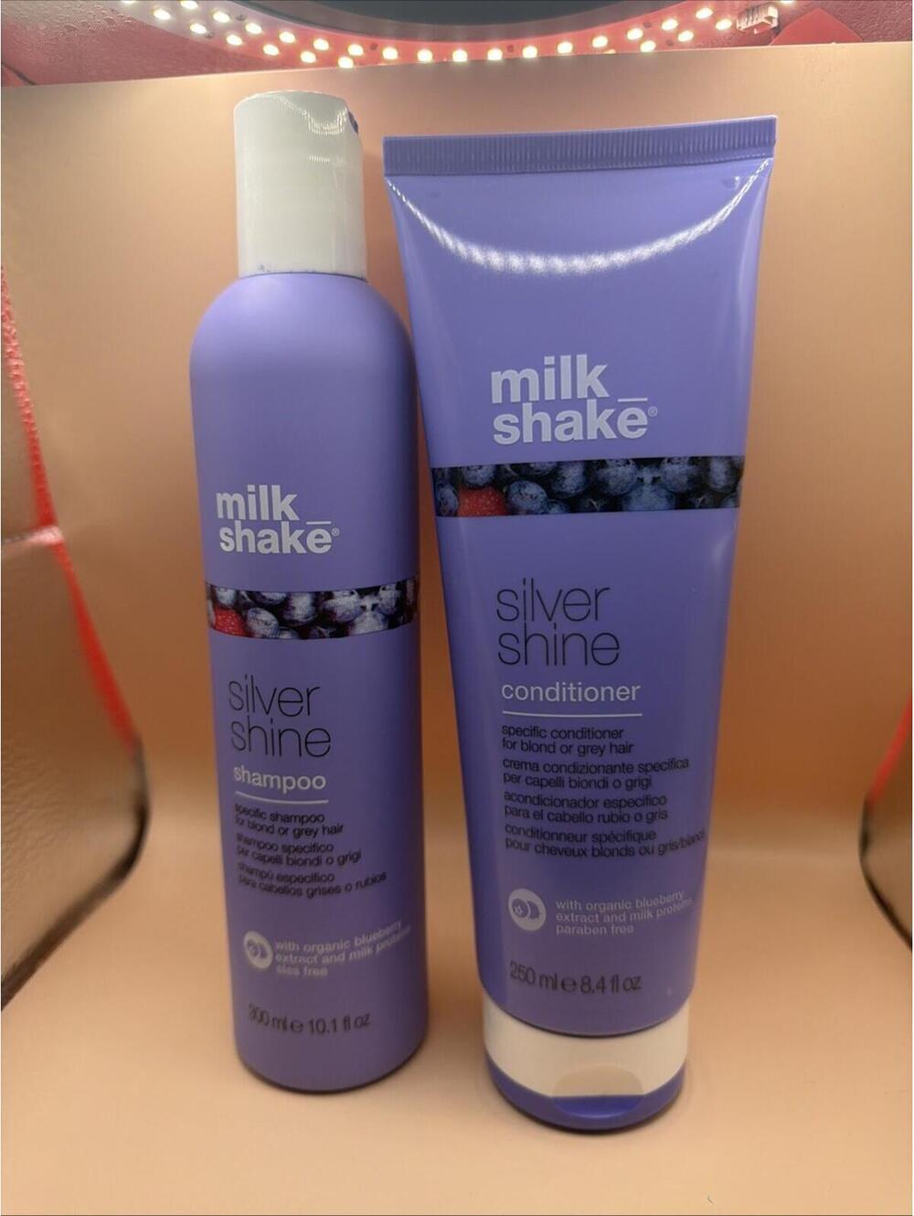 Silver Shine Purple Shampoo 10.1 Fl Oz + Silver Shine Purple Conditioner 8.4 ...